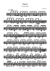 Drum score: Goo Goo Dolls - Naked