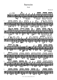 Drum score: Orale - Suavecito