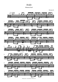 Drum score: Mamma Soul - Avalo