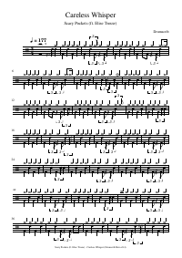 Drum score: Scary Pockets (ft. Elise Trouw) - Careless Whisper