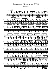 Drum score: Heaven 17 - Temptation (Remastered 2006)