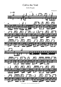 Drum score: GoGo Penguin - Call to the Void