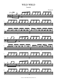 Drum score: Turnstile - WILD WRLD