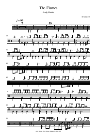Drum score: Andy Howie - The Flames