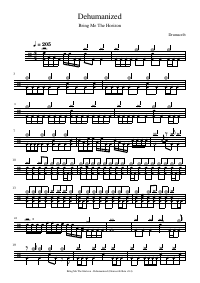 Drum score: Bring Me The Horizon - Dehumanized
