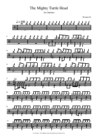 Drum score: Joe Satriani - The Mighty Turtle Head