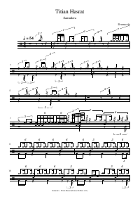 Drum score: Samudera - Titian Hasrat