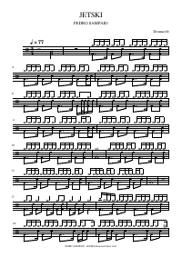 Drum score: PEDRO SAMPAIO - JETSKI