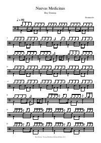 Drum score: Rey Tristeza - Nuevas Medicinas