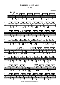 Drum score: De Dijk - Nergens Goed Voor