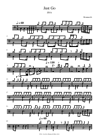 Drum score: JIVA - Just Go