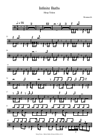 Drum score: Sleep Token - Infinite Baths
