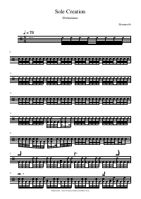 Drum score: Dwhetstone - Sole Creation
