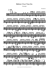 Drum score: Freestyle - Before I Let You Go