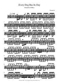 Drum score: Roomful of Blues - Every Dog Has Its Day