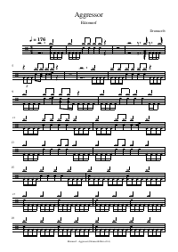 Drum score: Ektomorf - Aggressor