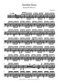 Drum score: Background Music Co. - Sunshine Rasta