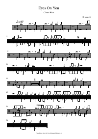 Drum score: Chase Rice - Eyes On You
