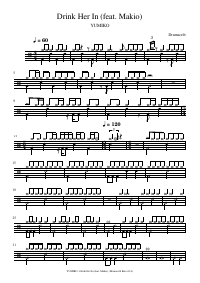 Drum score: YUMIKO - Drink Her In (feat. Makio)