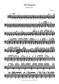 Drum score: Maisie Peters - My Regards