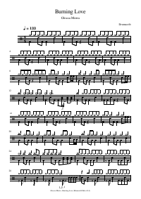 Drum score: Glocca Morra - Burning Love