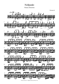 Drum score: Thomas Stenström - Nollpunkt