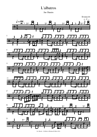 Drum score: Joe Dassin - L'albatros