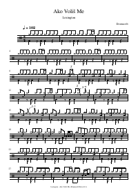 Drum score: Lexington - Ako Voliš Me
