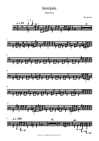 Drum score: Deportivo - Intrépide