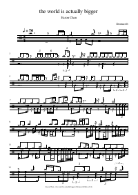 Drum score: Eason Chan - the world is actually bigger