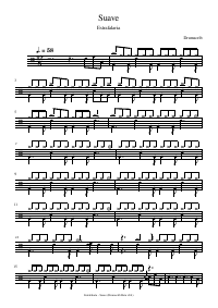 Drum score: Estrafalaria - Suave