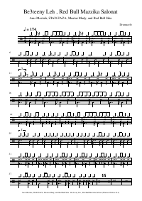 Drum score: Amr Mostafa, ZIAD ZAZA, Moataz Mady, and Red Bull Sika - Be3teeny Leh , Red Bull Mazzika Salonat