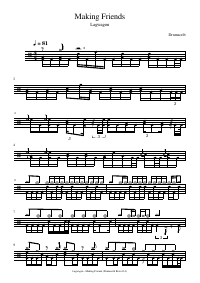 Drum score: Lagwagon - Making Friends