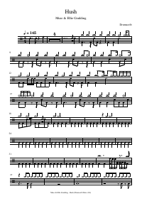 Drum score: Muse & Ellie Goulding - Hush