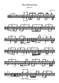 Drum score: Mastodon - This Mortal Soil
