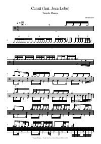 Drum score: Tangolo Mangos - Canaã (feat. Joca Lobo)