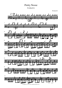 Drum score: Soundgarden - Pretty Noose