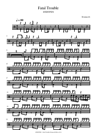 Drum score: ENHYPEN - Fatal Trouble