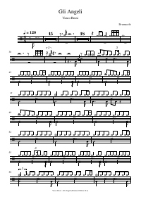Drum score: Vasco Rossi - Gli Angeli