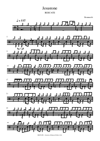 Drum score: RESCATE - Jesustone