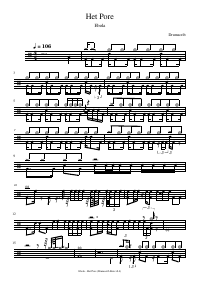 Drum score: Ebola - Het Pore