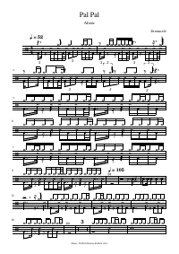 Drum score: Afusic - Pal Pal