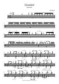 Drum score: Pavement - Grounded