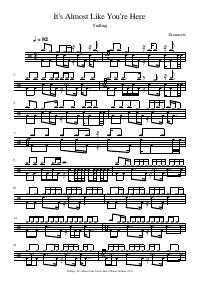 Drum score: Yndling - It’s Almost Like You’re Here