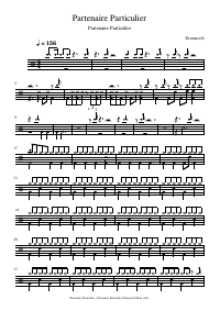 Drum score: Partenaire Particulier - Partenaire Particulier