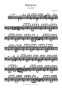 Drum score: Nate Smith - Bulletproof