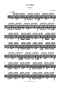 Drum score: Eminem - If I Had