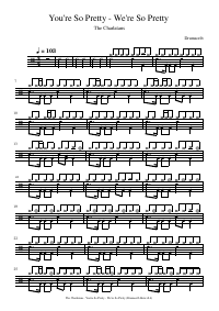 Drum score: The Charlatans - You're So Pretty - We're So Pretty