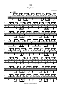Drum score: King Louis - 38