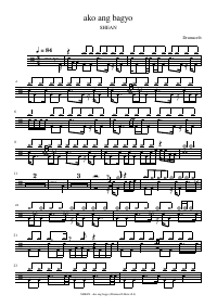 Drum score: SHEAN - ako ang bagyo
